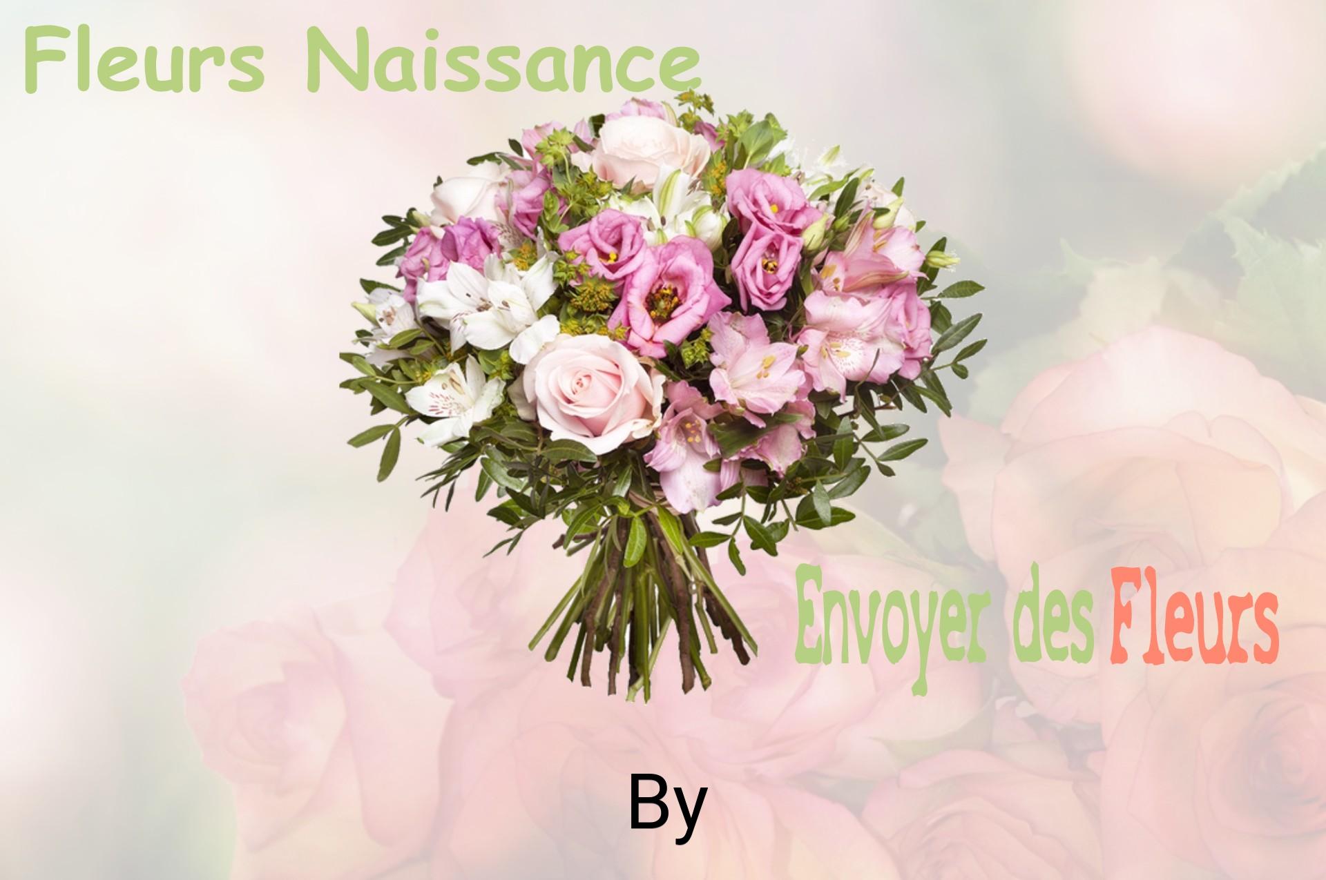 Bouquet de fleurs de naissance livré à By